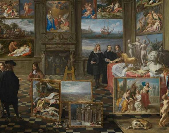 Titelbild: Gemälde - Ansicht einer Gemäldegalerie