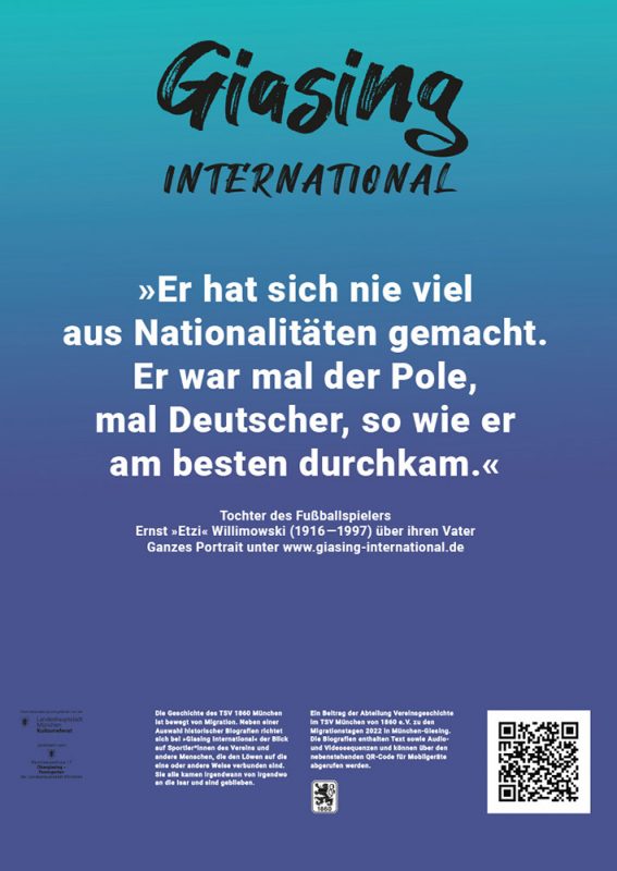 Giasing International Plakat Ernst Willimowski